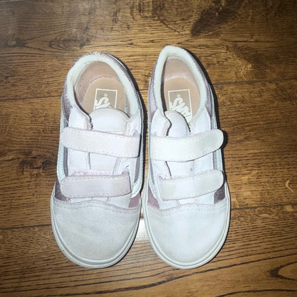 Vans Other - Vans Toddler White and Purple Shoes Size 9